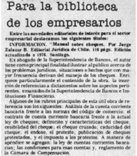 "Manual sobre cheques".