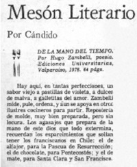 De la mano del tiempo