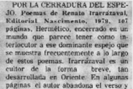 Por la cerradura del espejo.