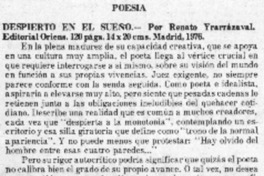 Despierto en el sueño.