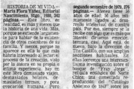 Historia de mi vida.