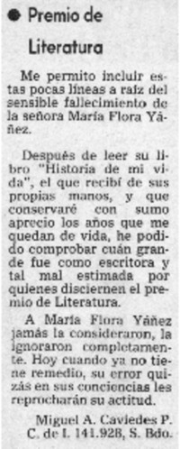 Premio de literatura