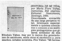 Historia de mi vida.