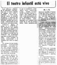 El teatro infantil está vivo