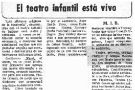El teatro infantil está vivo