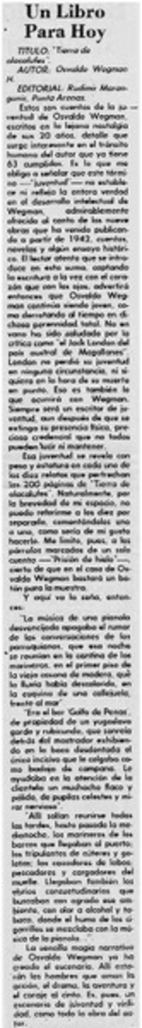 "Tierra de alacalufes"