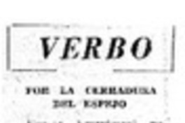 Por la cerradura del espejo