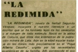 "La Redimida".