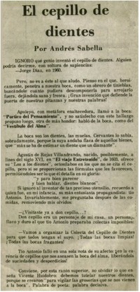 El Cepillo de dientes