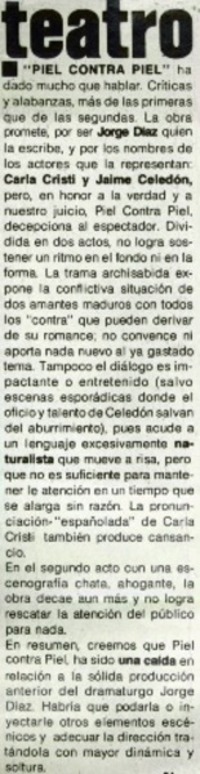 El teatro de la U. de Chile-Talca reestrena "El Cepillo de Dientes".