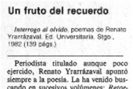 Un fruto del recuerdo.