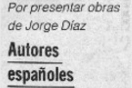 Autores españoles reclaman contra chilenos.