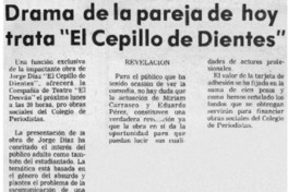 Drama de la pareja de hoy trata "el cepillo de dientes".