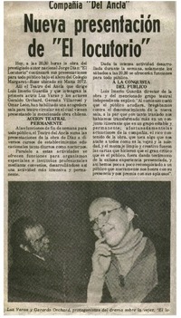 Nueva presentación de "El Locutorio".