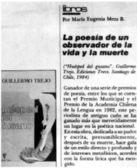 La poesía de un observador de la vida y la muerte