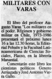 Militares con varas.