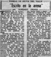 "Escrito en la arena"