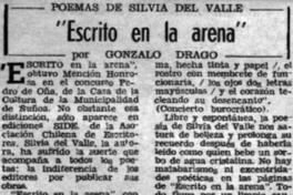 "Escrito en la arena"