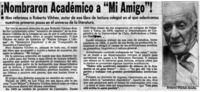 Nombraron académico a "mi amigo"!