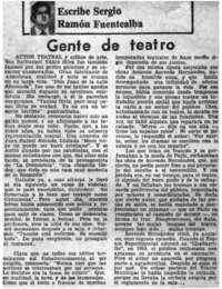 Gente de teatro