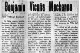 Benjamín Vicuña Mackenna