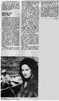 Sonetos de Sara Vial