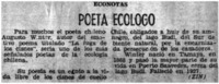 Poeta Ecologo