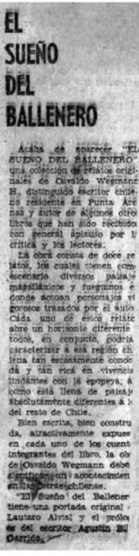 El sueño del ballenero.