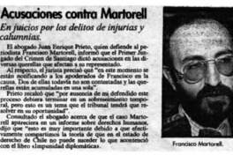 Acusaciones contra Martorell.
