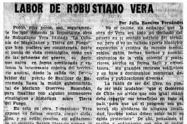 Labor de Robustiano Vera