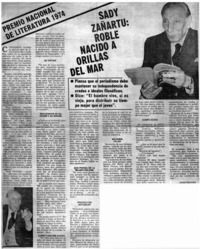 Sady Zañartu: Roble nacido a orillas del mar