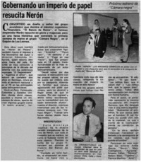 Gobernado un imperio de papel resucita Nerón.