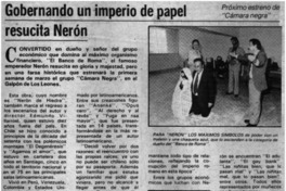 Gobernado un imperio de papel resucita Nerón.