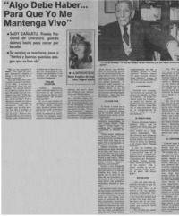 Algo debe haber... para que yo me mantenga vivo" : [entrevista]