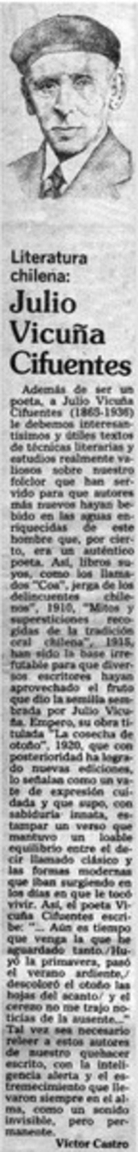 Julio Vicuña Cifuentes