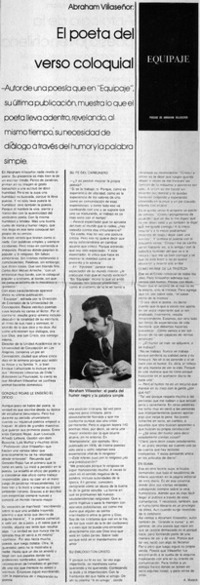 El poeta del verso coloquial