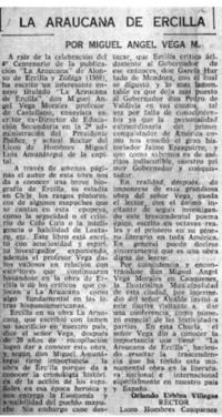 La araucana de Ercilla