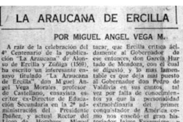 La araucana de Ercilla