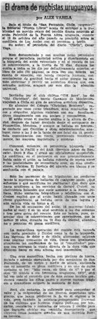 El drama de rugbistas uruguayos