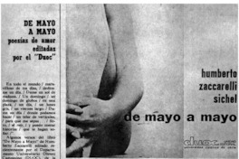 De mayo a mayo.