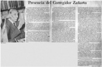 Presencia del corregidor Zañartu
