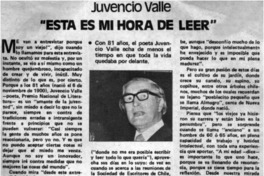 Esta es mi hora de leer".