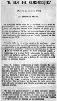 El hijo del guardabosques"