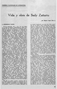 Vida y obra de Sady Zañartu