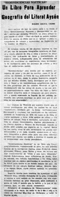 Un libro para aprender geografía del litoral Aysén