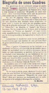 Biografía de unos cuadros