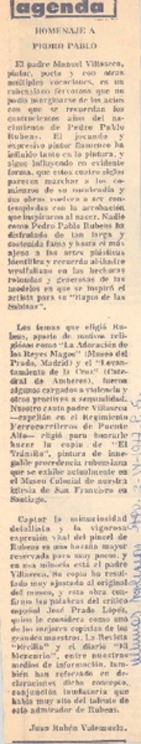 Homenaje a Pedro Pablo