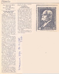 Vicuña Mackenna en los sellos