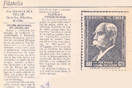 Vicuña Mackenna en los sellos