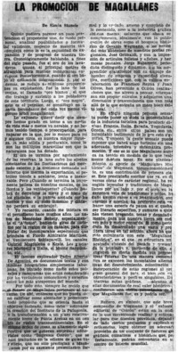 La promoción de Magallanes